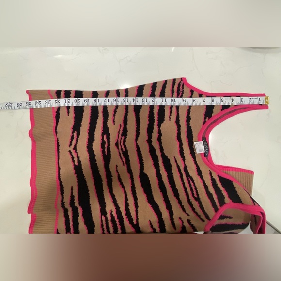 Venus Tiger Print Duster Set Pink Tan - Picture 9 of 10